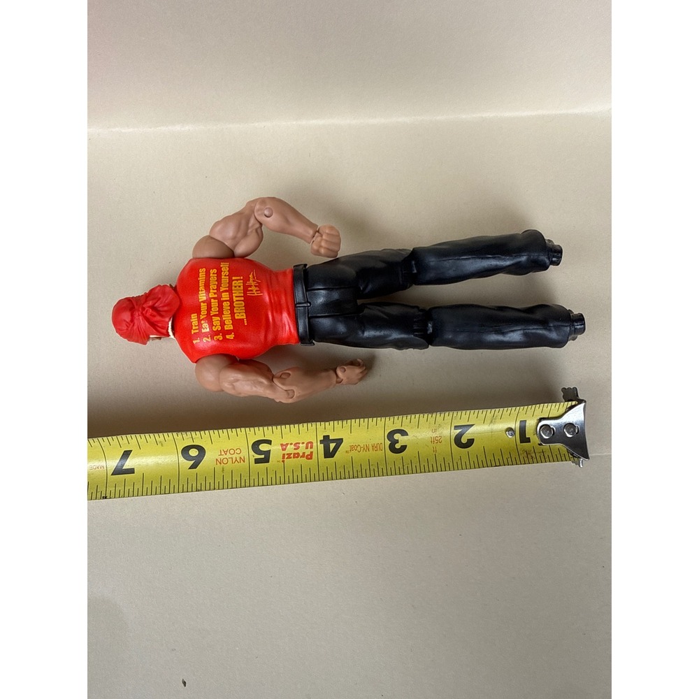 Hulk Hogan Action Figure Hulk's Rules Red Shirt Black Pants 7‎ Inch WWE WWF WCW - Picture 6 of 6